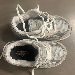 New Balance Classic Gray and White Running Shoes